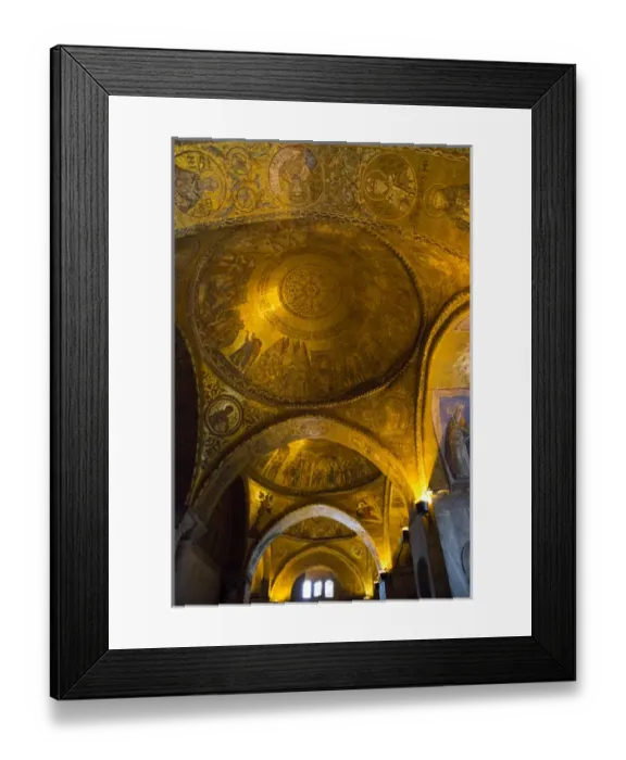 Framed Print : Gold ceiling of St. Marks Cathedral, Venice Italy Framed Print : Gold ceiling of St. Marks Cathedral, Venice Italy
