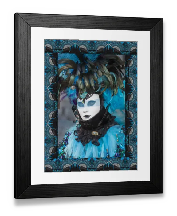 Framed Print : Elaborate costume for Carnival Venice Italy Framed Print : Elaborate costume for Carnival Venice Italy
