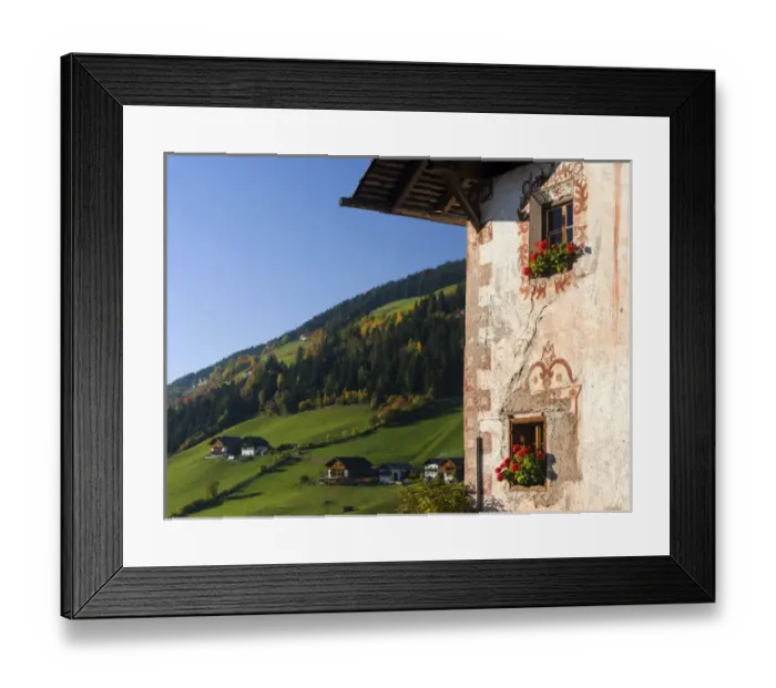 Framed Print : Mountain farm, Villnoess Valley in the Dolomites. Europe, Central Europe, Italy, South Tyrol Framed Print : Mountain farm, Villnoess Valley in the Dolomites. Europe, Central Europe, Italy, South Tyrol