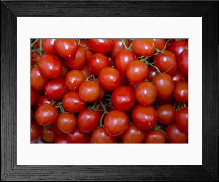 Framed Print : Fish Market red tomatoes goods on display for sale, Venice Italy Framed Print : Fish Market red tomatoes goods on display for sale, Venice Italy