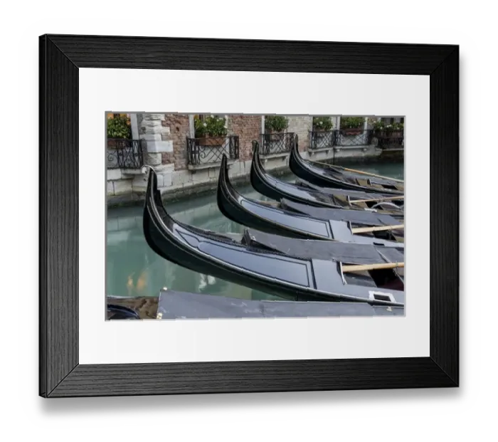 Framed Print : Europe Italy Venice Gondolas 3 Framed Print : Europe Italy Venice Gondolas 3