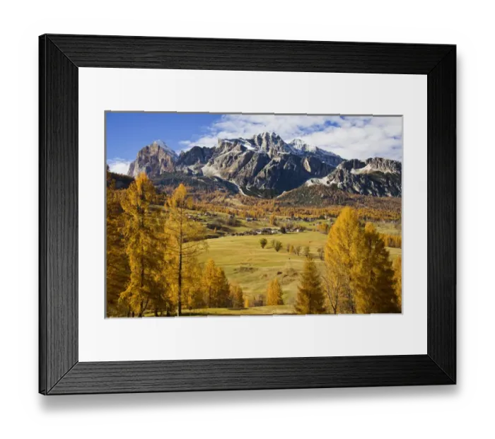 Framed Print : Europe Italy Northern Mountains And Meadows Framed Print : Europe Italy Northern Mountains And Meadows
