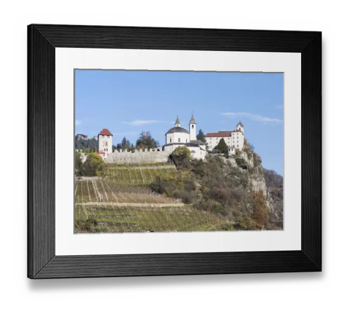 Framed Print : Saeben Monastery near Klausen in the Eisack Valley during autumn. Europe, Central Europe Framed Print : Saeben Monastery near Klausen in the Eisack Valley during autumn. Europe, Central Europe