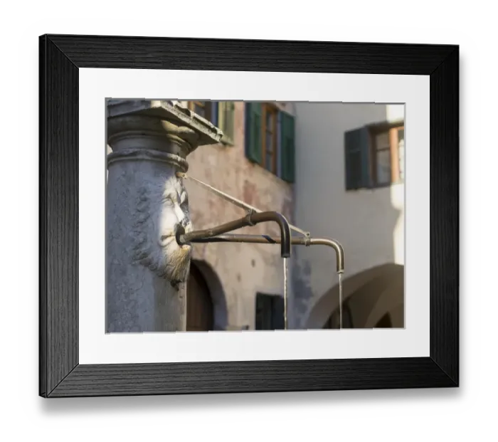 Framed Print : Small town Neumarkt (Egna), the famous old town dating back to the middle ages. Europe