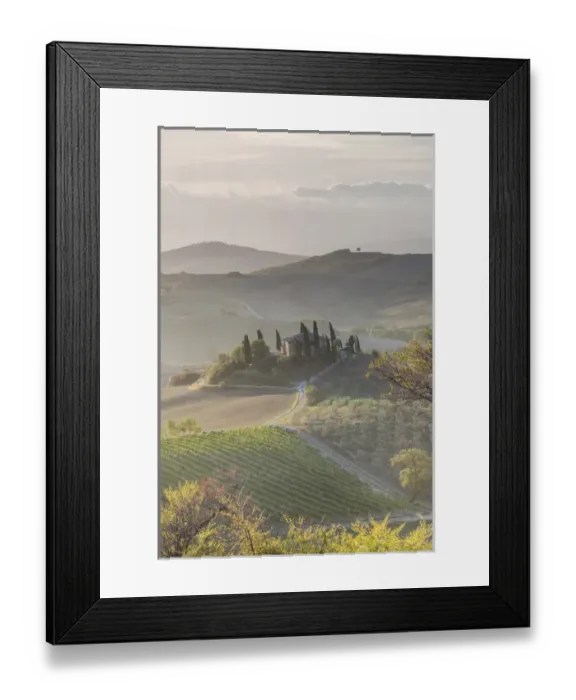 Framed Print : Agricultural landscape, Val daaOrcia, Tuscany, Italy Framed Print : Agricultural landscape, Val daaOrcia, Tuscany, Italy