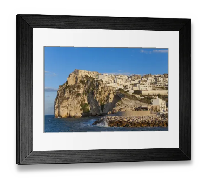 Framed Print : Coastal village of Peschici, Promontorio del Gargano, puglia, Italy Framed Print : Coastal village of Peschici, Promontorio del Gargano, puglia, Italy