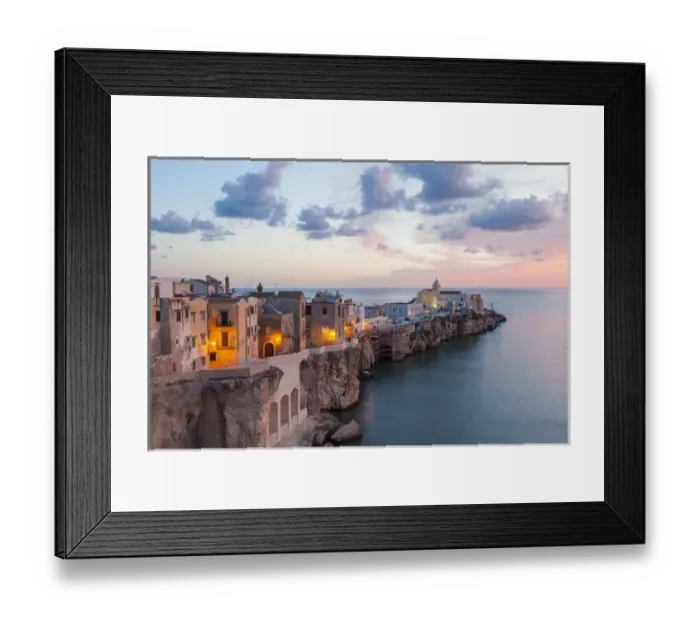 Framed Print : Coastal village of Peschici, Promontorio del Gargano, Pugla, Italy Framed Print : Coastal village of Peschici, Promontorio del Gargano, Pugla, Italy