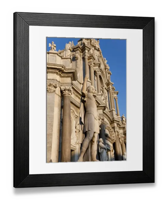 Framed Print : Exterior view of the Sant Agata Cathedral, Catania, Sicily, Italy