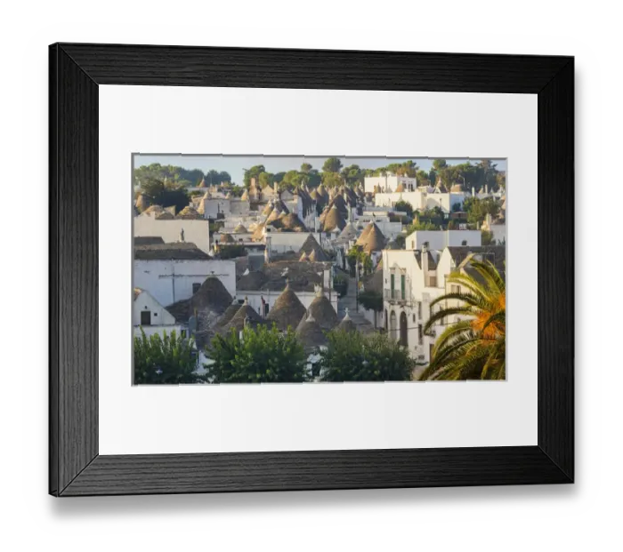 Framed Print : Trulli Houses, Alberobello, Apulia, Puglia, Italy