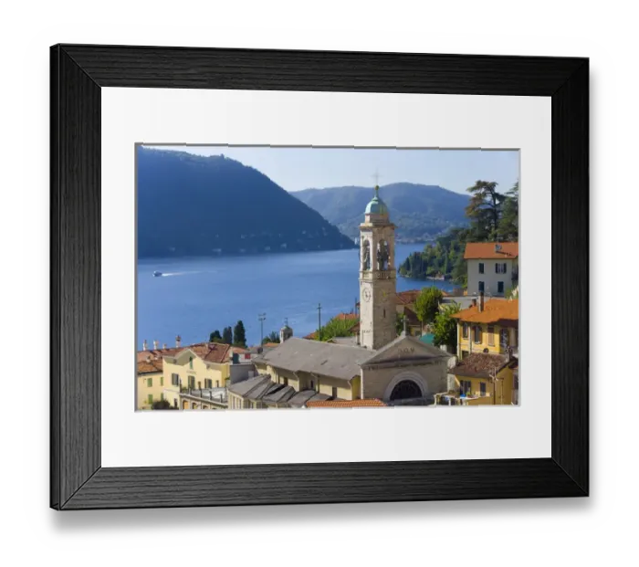 Framed Print : View over Moltrasio, Lake Como, Italy