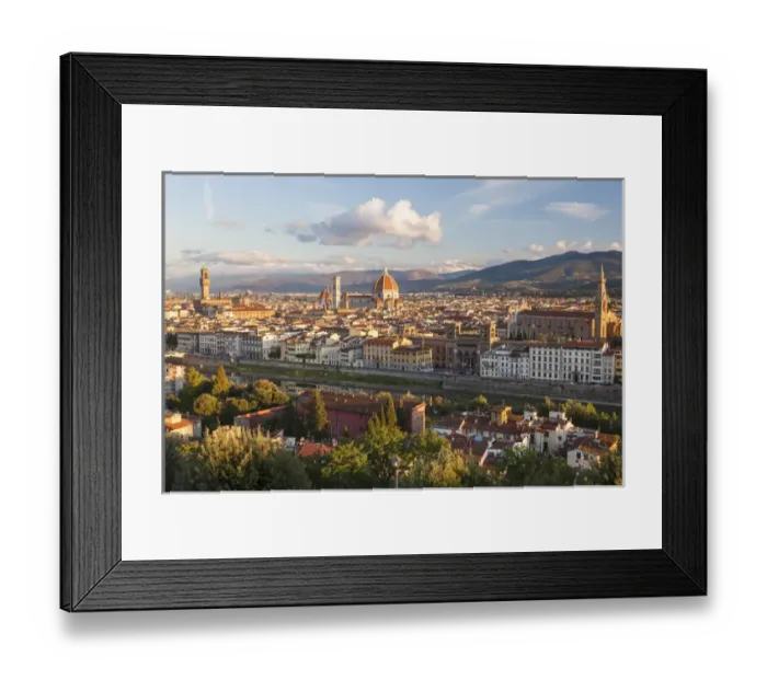 Framed Print : View of city from Piazza Michelangelo, Florence, Tuscany, Italy Framed Print : View of city from Piazza Michelangelo, Florence, Tuscany, Italy