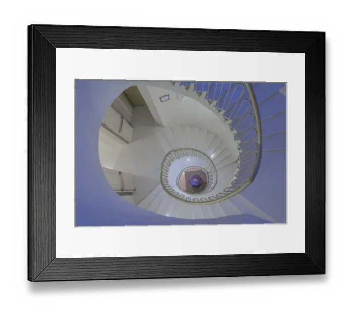 Framed Print : Italy, Tuscany, near Radda in Chianti, Looking Down a Boutique Hotel Staircase Framed Print : Italy, Tuscany, near Radda in Chianti, Looking Down a Boutique Hotel Staircase