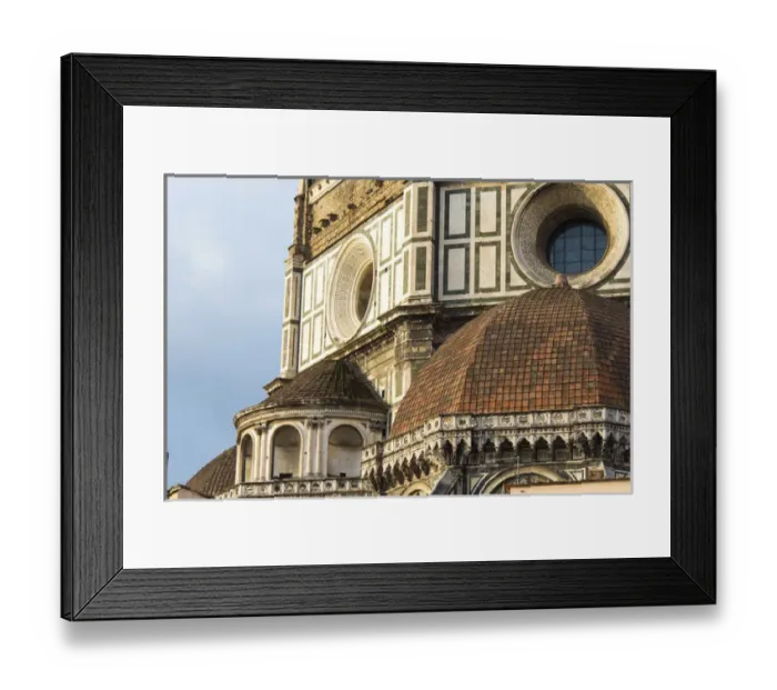 Framed Print : Europe, Italy, Florence. Detail of ornate Duomo architecture and design. Morning light Framed Print : Europe, Italy, Florence. Detail of ornate Duomo architecture and design. Morning light
