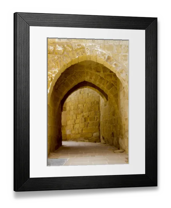 Framed Print : Portal inside The Citadel. Gozo Island. Malta
