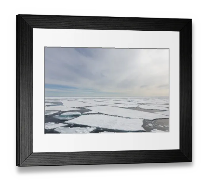 Framed Print : Arctic, Norway, Svalbard, Spitsbergen, pack ice, Pack Ice
