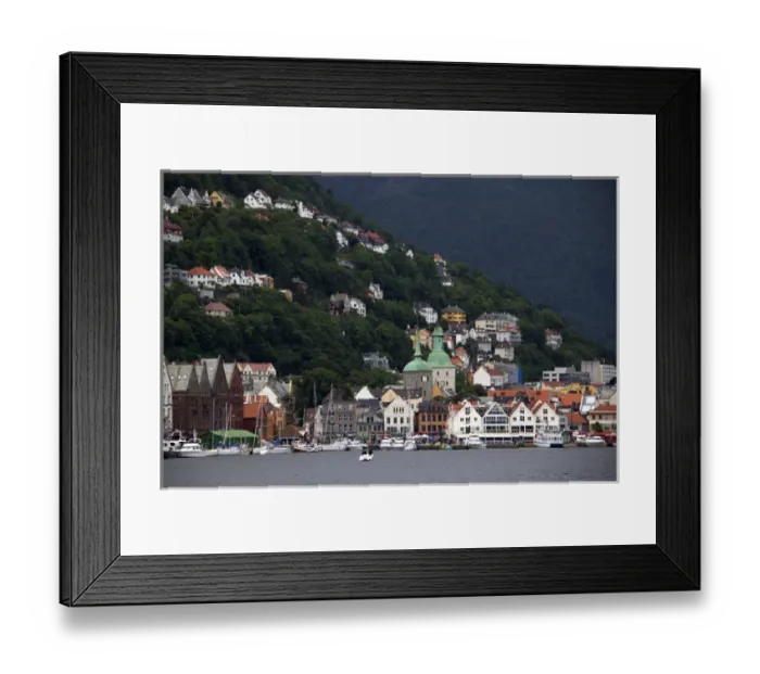 Framed Print : Europe, Norway, Bergen. Bergen Harbour Framed Print : Europe, Norway, Bergen. Bergen Harbour