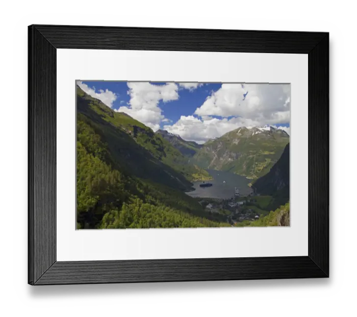 Framed Print : Europe, Norway, Geiranger. View of Geirganger Fjord Framed Print : Europe, Norway, Geiranger. View of Geirganger Fjord