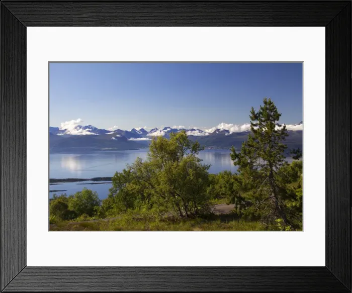 Framed Print : Europe, Norway, Molde. The Molde Panorama view from Varden overlook