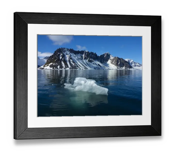Framed Print : Norway. Svalbard. Hornsund. Iceberg in clear water Framed Print : Norway. Svalbard. Hornsund. Iceberg in clear water