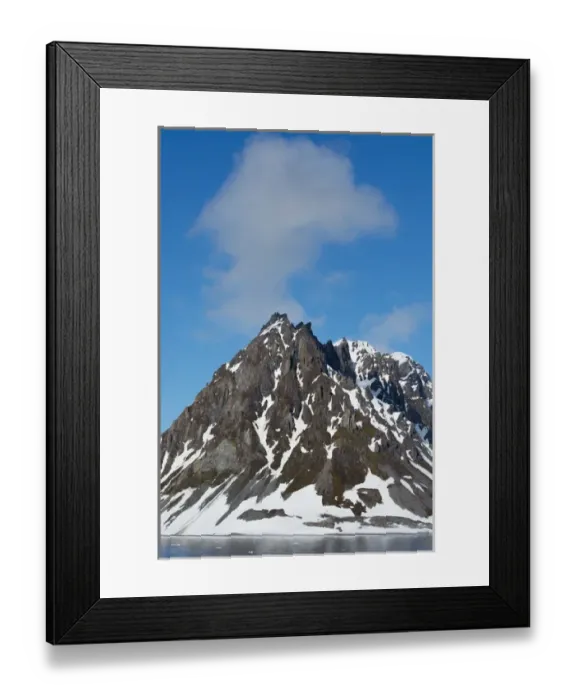 Framed Print : Norway. Svalbard. Hornsund. Heavily eroded peaks Framed Print : Norway. Svalbard. Hornsund. Heavily eroded peaks