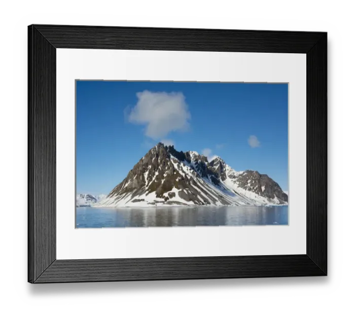Framed Print : Norway. Svalbard. Hornsund. Heavily eroded peaks Framed Print : Norway. Svalbard. Hornsund. Heavily eroded peaks