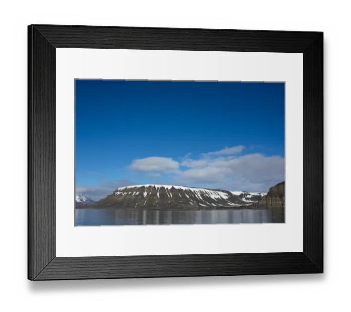 Framed Print : Norway. Svalbard. Mountains near Longyearbyen showing deep erosion Framed Print : Norway. Svalbard. Mountains near Longyearbyen showing deep erosion