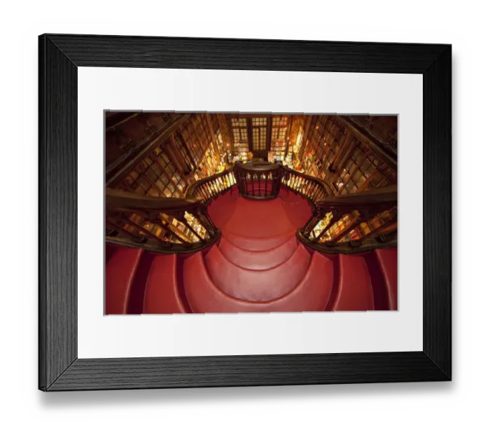 Framed Print : Europe, Portugal, Porto. Stairway in Lello Book Store Framed Print : Europe, Portugal, Porto. Stairway in Lello Book Store