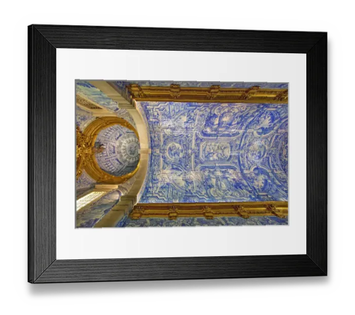 Framed Print : Europe, Portugal, Almancil. Ceiling of St Framed Print : Europe, Portugal, Almancil. Ceiling of St
