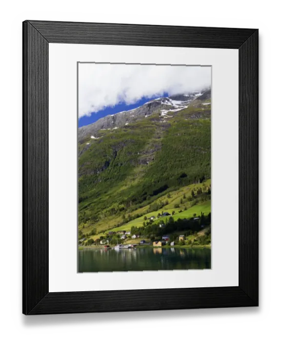 Framed Print : Europe, Norway, Olden. Nordfjorden near Olden Framed Print : Europe, Norway, Olden. Nordfjorden near Olden