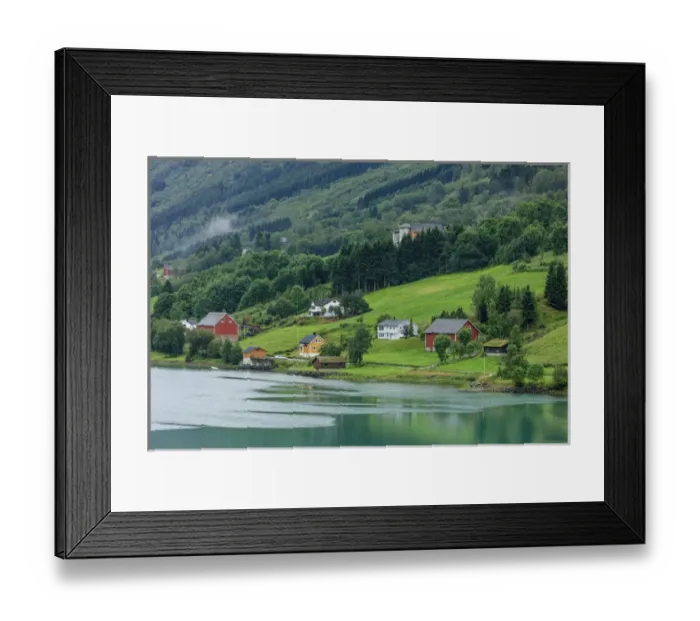 Framed Print : Buildings. Architecture. Olden. Norway Framed Print : Buildings. Architecture. Olden. Norway