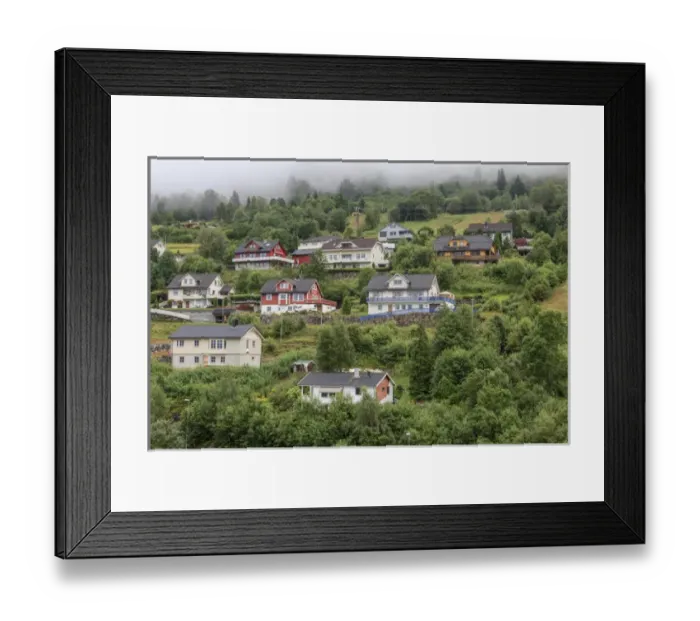 Framed Print : Buildings. Architecture. Olden. Norway
