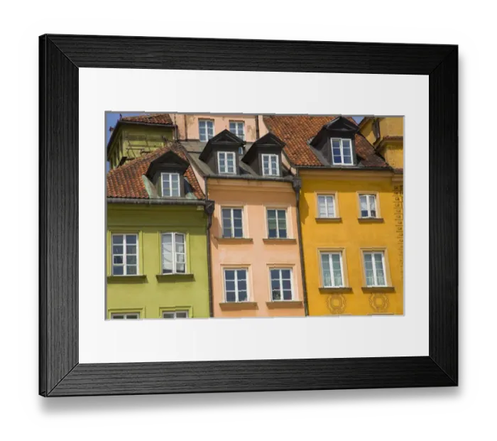 Framed Print : Europe, Poland, Warsaw. Close-up of building facade Framed Print : Europe, Poland, Warsaw. Close-up of building facade