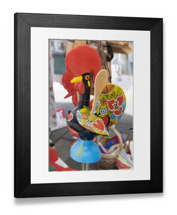 Framed Print : Portugal, Minho Province, Braga. Colorful spoon rest for sale