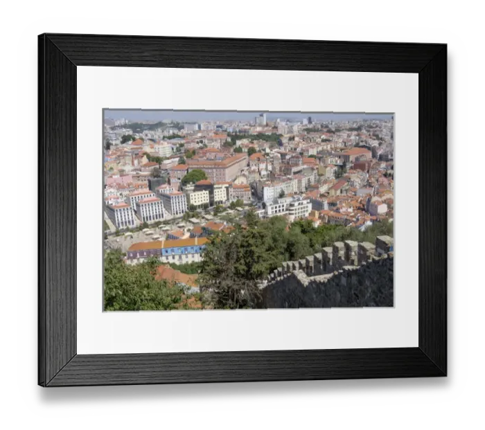 Framed Print : Europe, Portugal, Lisbon. Street scenes inside the walls of the Sao Jorge Castle is Framed Print : Europe, Portugal, Lisbon. Street scenes inside the walls of the Sao Jorge Castle is