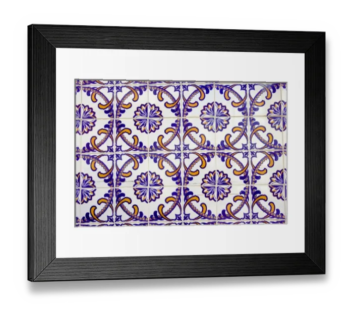 Framed Print : Portugal. Aveiro. Portugal. Tile work (Azulejos) in the historic district