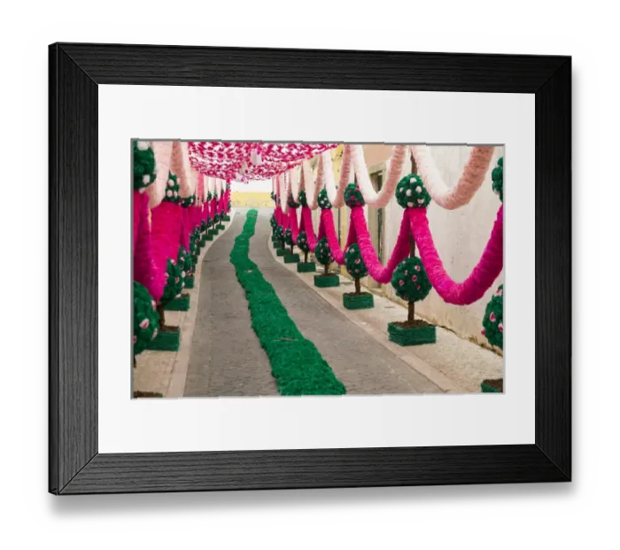 Framed Print : Portugal, Tomar, Santarem District. The town constructed in the late 12th C. Festa dos Tabuleiros
