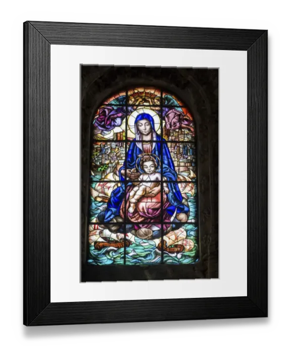 Framed Print : stained glass window, Jeronimos Monastery, Lisbon, Portugal, Europe Framed Print : stained glass window, Jeronimos Monastery, Lisbon, Portugal, Europe