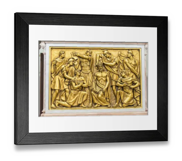 Framed Print : Europe, Portugal, Fatima, Stations of the Cross inside basilica Framed Print : Europe, Portugal, Fatima, Stations of the Cross inside basilica