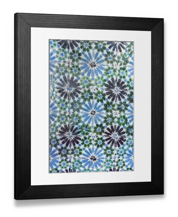 Framed Print : Europe, Portugal, Sintra, Sintra National Palace, The Magpie Room, geometric ceramic tile Framed Print : Europe, Portugal, Sintra, Sintra National Palace, The Magpie Room, geometric ceramic tile