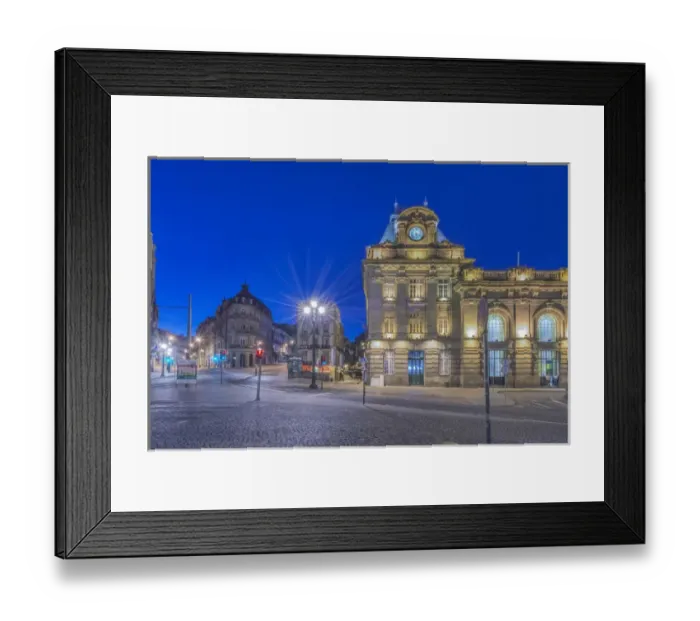 Framed Print : Portugal, Porto, Sao Bento Station at Dawn Framed Print : Portugal, Porto, Sao Bento Station at Dawn