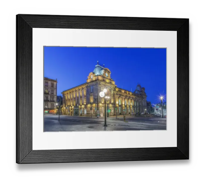 Framed Print : Portugal, Porto, Sao Bento Station at Dawn Framed Print : Portugal, Porto, Sao Bento Station at Dawn