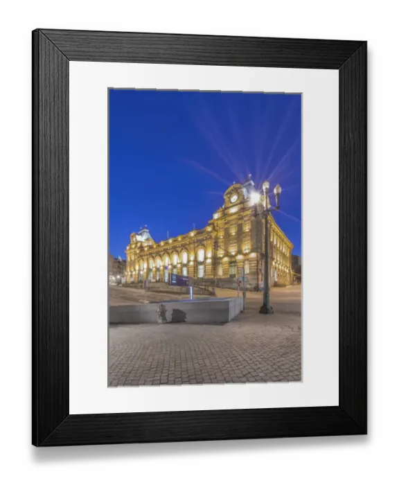 Framed Print : Portugal, Porto, Sao Bento Station at Dawn