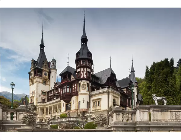Romania, Transylvania, Sinaia, Peles Castle, built 1875-1914