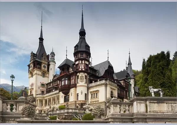 Romania, Transylvania, Sinaia, Peles Castle, built 1875-1914