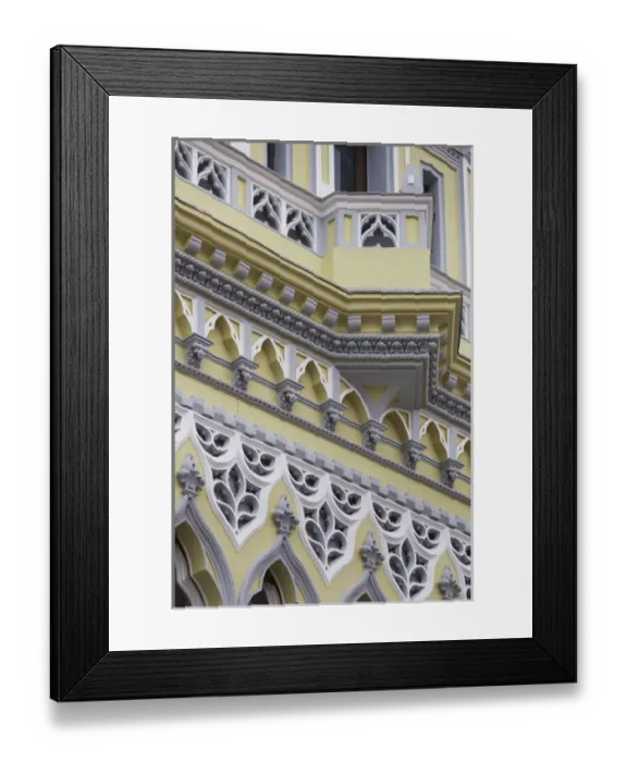 Framed Print : Romania, Transylvania, Brasov, building detail Framed Print : Romania, Transylvania, Brasov, building detail