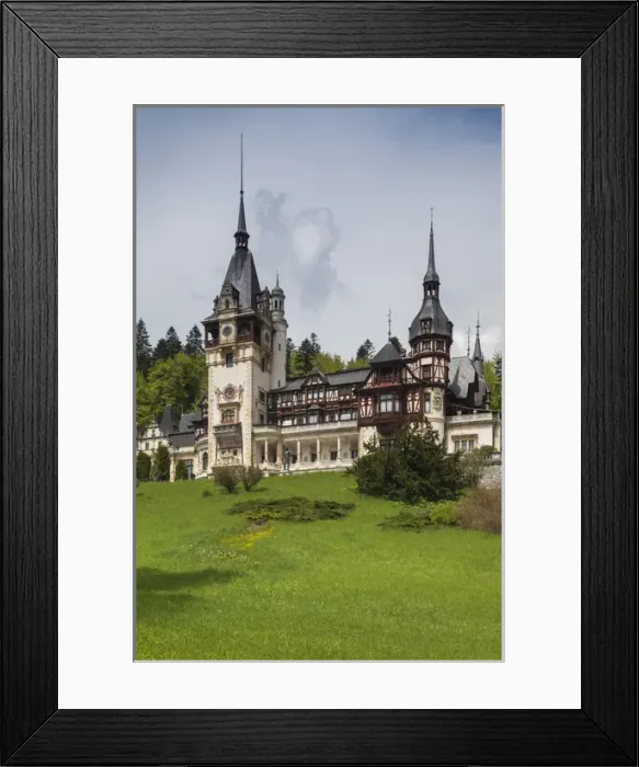 Framed Print : Romania, Transylvania, Sinaia, Peles Castle, built 1875-1914