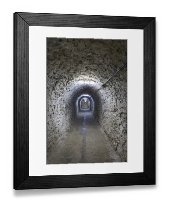 Framed Print : Romania, Transylvania, Turda, Turda Salt Mine, interior passageway Framed Print : Romania, Transylvania, Turda, Turda Salt Mine, interior passageway