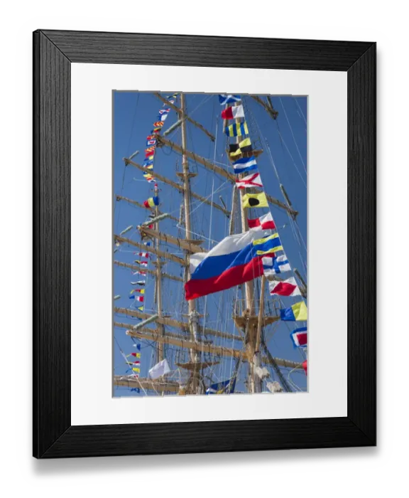 Framed Print : Romania, Black Sea Coast, Constanta, Constanta Port, Black Sea Tall Ships Regatta