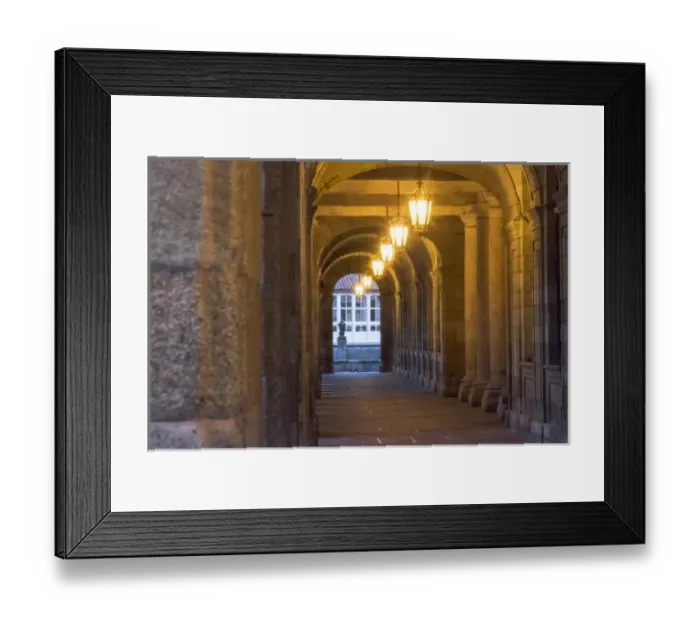 Framed Print : Spain, Santiago. Archways and door arches near the main square of Cathedral Santiago Framed Print : Spain, Santiago. Archways and door arches near the main square of Cathedral Santiago