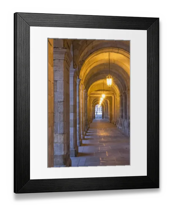 Framed Print : Spain, Santiago. Archways and door arches near the main square of Cathedral Santiago Framed Print : Spain, Santiago. Archways and door arches near the main square of Cathedral Santiago